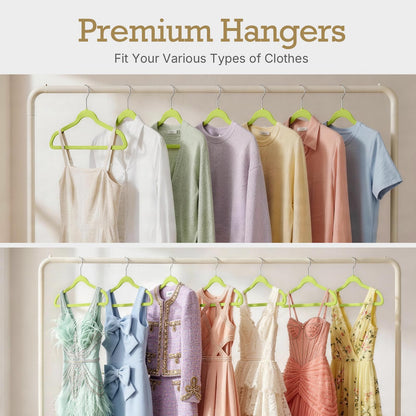 House Day Black Velvet Hangers 60 Pack