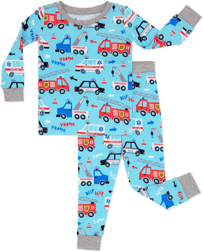 Little Sleepies Two-Piece Pajama Set, Viscose from Bamboo, Toddler Kids PJs
