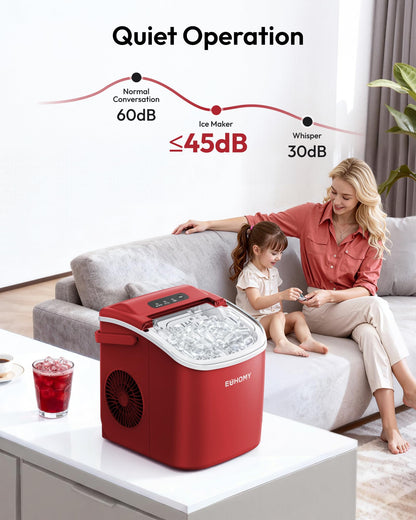 Euhomy Countertop Ice Maker Machine with Handle