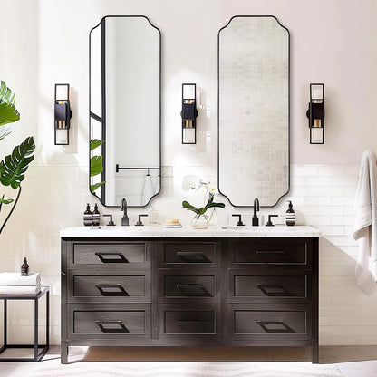 Andy Star Unique Rectangle Wall Mirror, 24"X32"