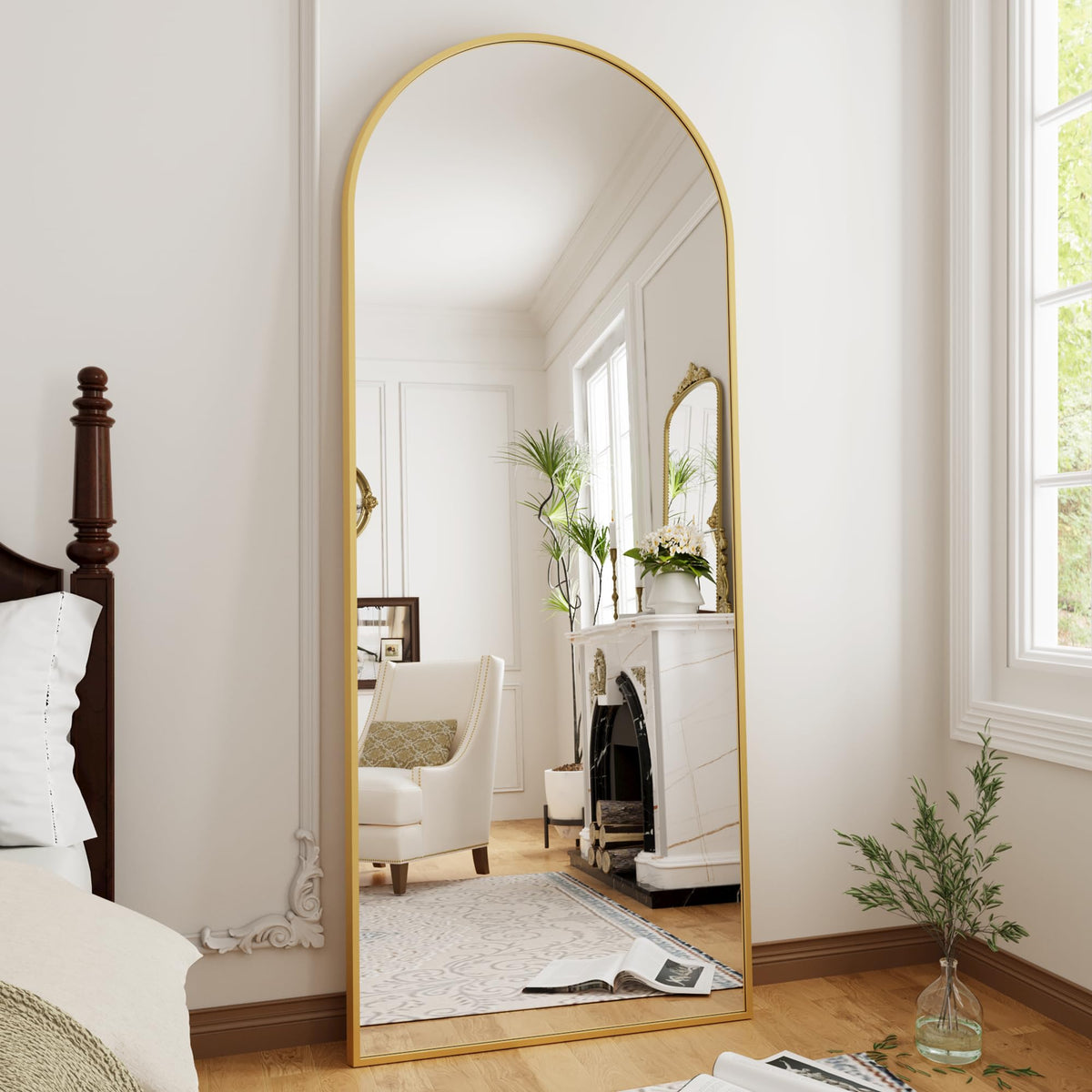 OGCAU Arched Full Length Mirror 76"x34"