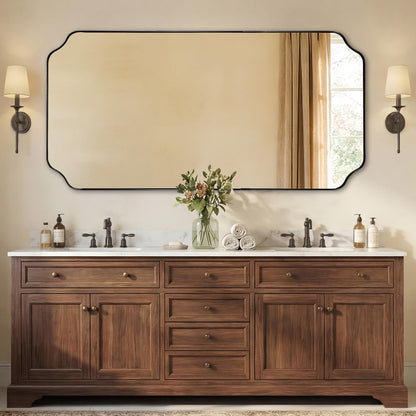 Andy Star Unique Rectangle Wall Mirror, 24"X32"