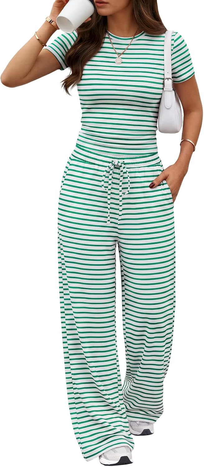 Trendy Queen Women's 2 Piece Matching Summer Lounge Set with Pockets