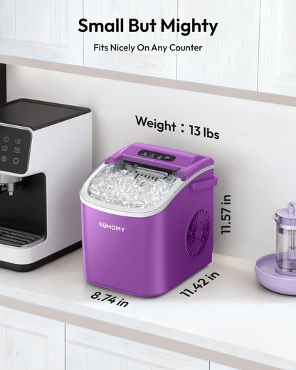 Euhomy Countertop Ice Maker Machine with Handle