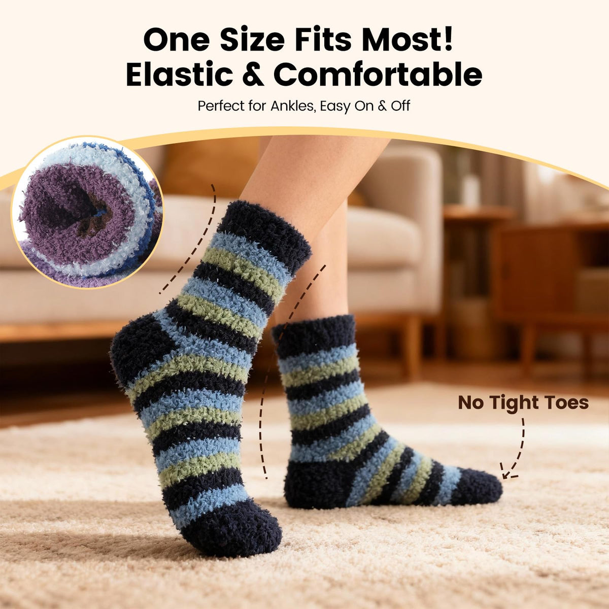 Womens Fluffy Fuzzy Socks,Winter Cozy Soft Warm Socks Gifts for Womens