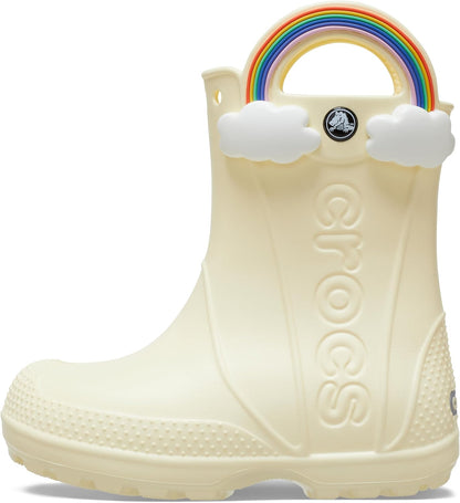 Crocs Kids' Handle It Rain Boots | Waterproof Slip On Shoes | Kids' Rain Boots