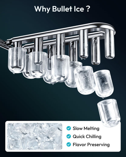Euhomy Countertop Ice Maker Machine with Handle