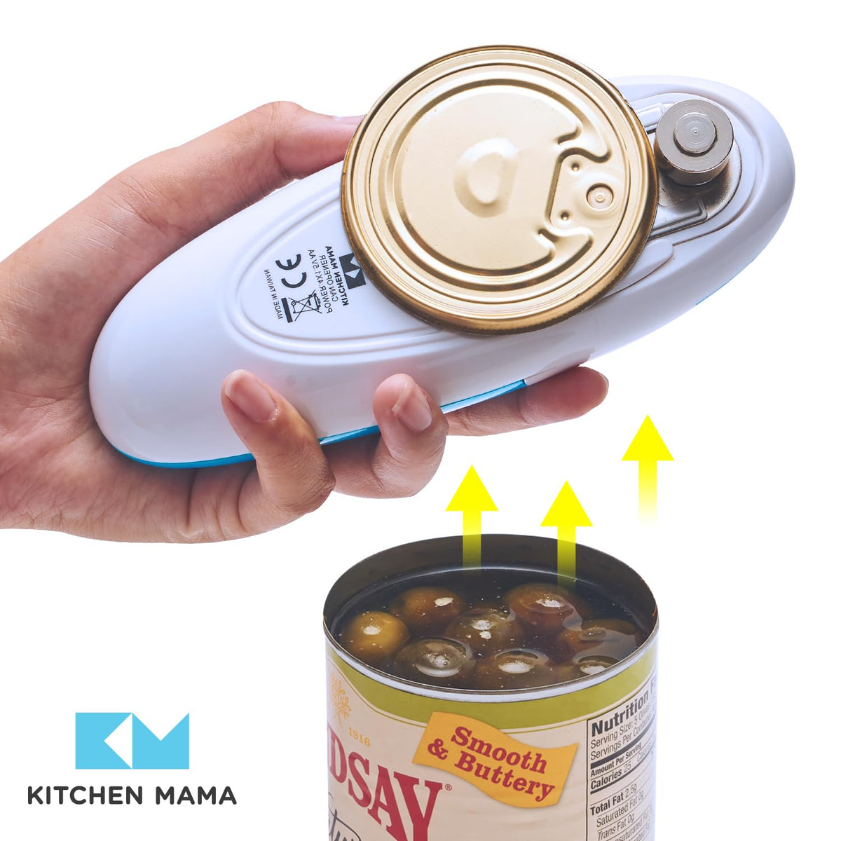 Kitchen Mama Auto Electric Can Opener: Open Your Cans with a Simple Press of Button