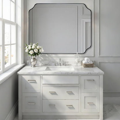 Andy Star Unique Rectangle Wall Mirror, 24"X32"