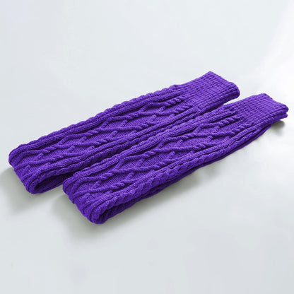 Leoparts Women's Cable Knit Thigh High Socks Over Knee Leg Warmer Stockings