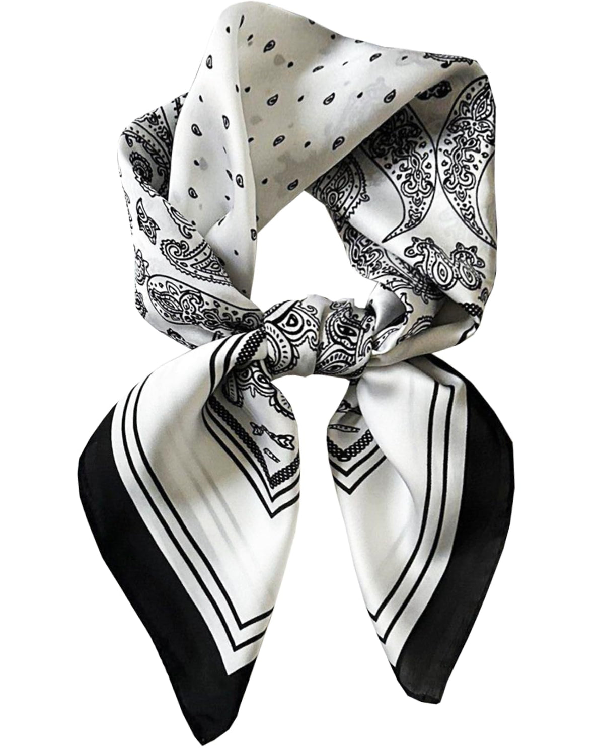 Saiusloa Neck Scarf For Womens Silky Head Scarves Hair Bandanas Square Scarf Fashion Accessories lightweight