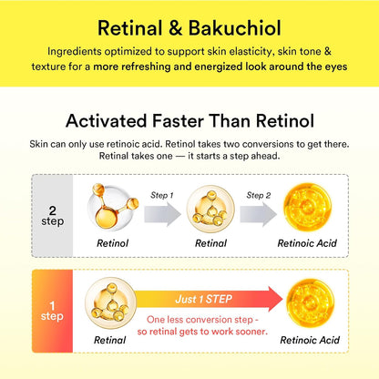 Abib Retinal Eye Serum Lifting Roller 0.5 Fl Oz,15ml | Anti-Aging Eye Applicator for Wrinkles, Puffiness, Dark Circles with Caffeine & Bakuchiol for Under Eyes | Travel Size Skincare Essential