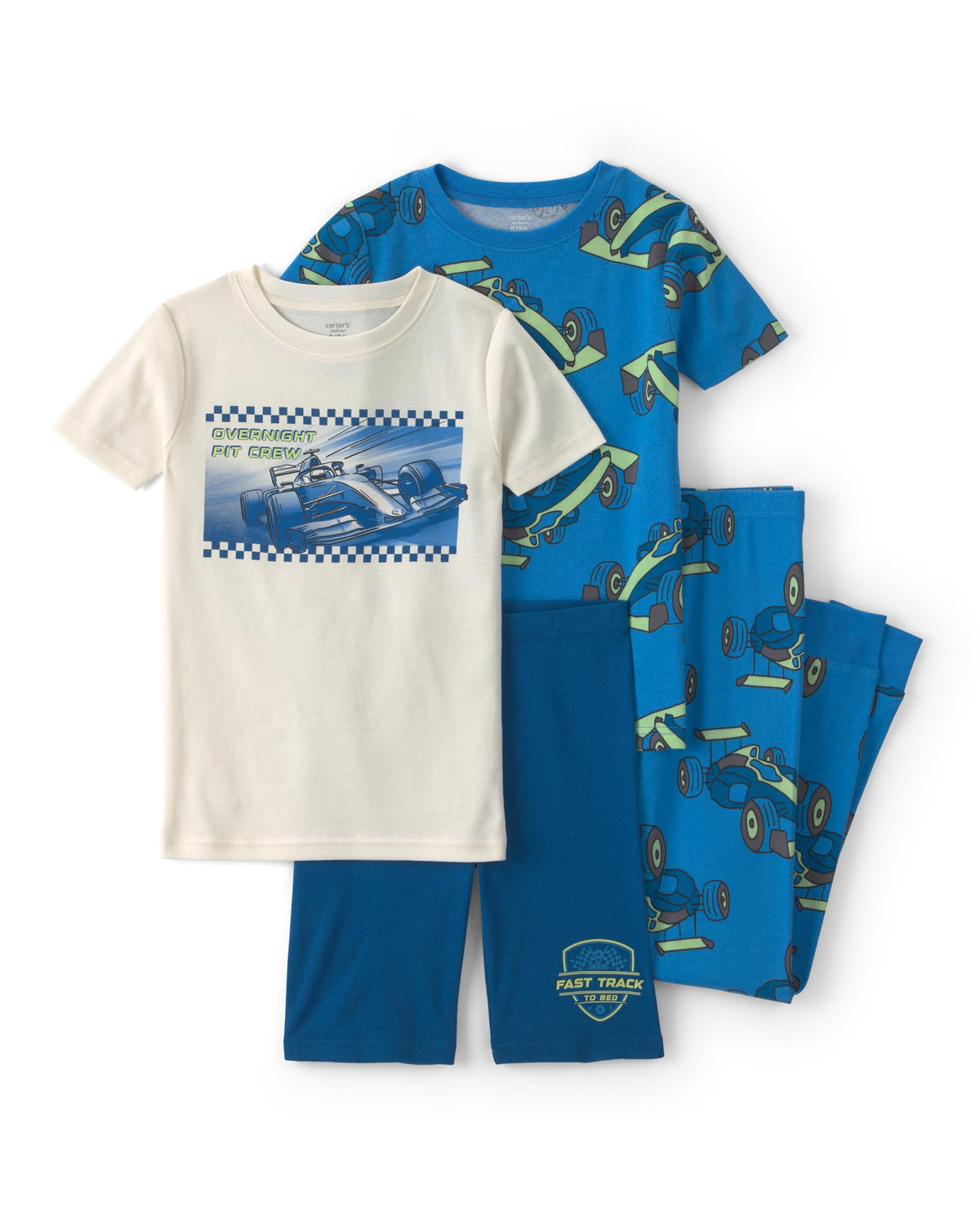 Carter's Boys' 4-piece Tight Fit Cotton Pajama Set