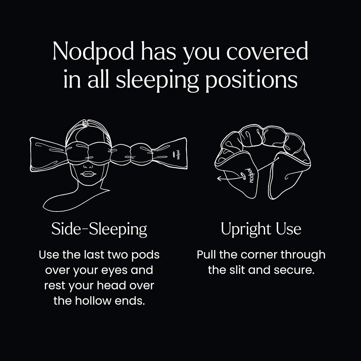 Nodpod Gentle Pressure Sleep Mask | Patented Light Blocking Design for Sleeping, Traveling & Relaxation - Sage