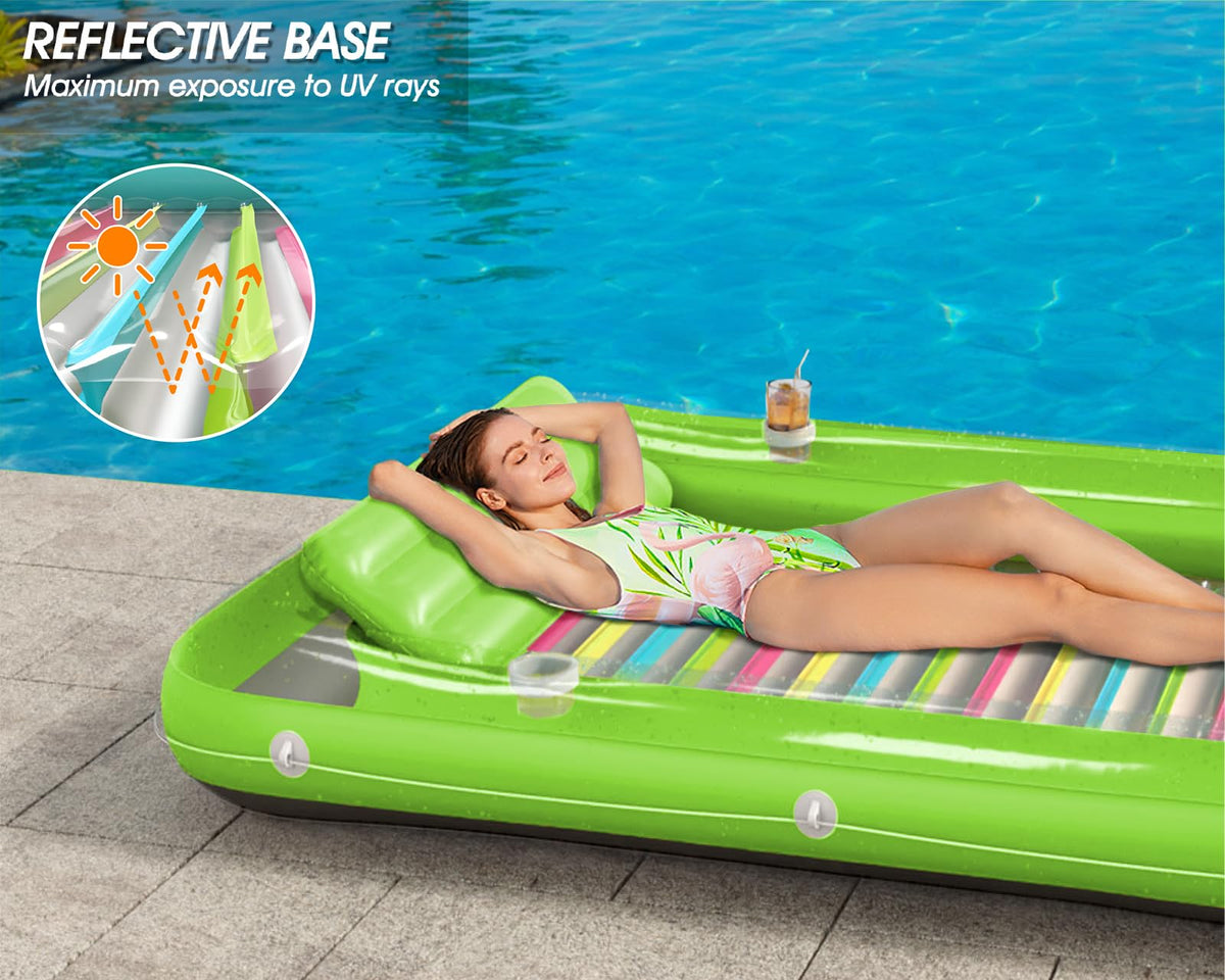 Inflatable Tanning Pool Lounger Float