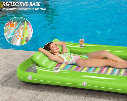 Inflatable Tanning Pool Lounger Float