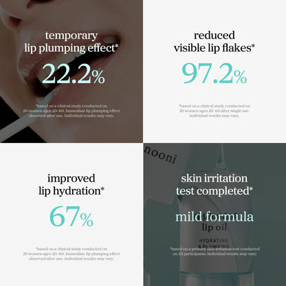 NOONI Korean Lip Oil - Applepeony - pH Color-Changing Plumping Lip Gloss