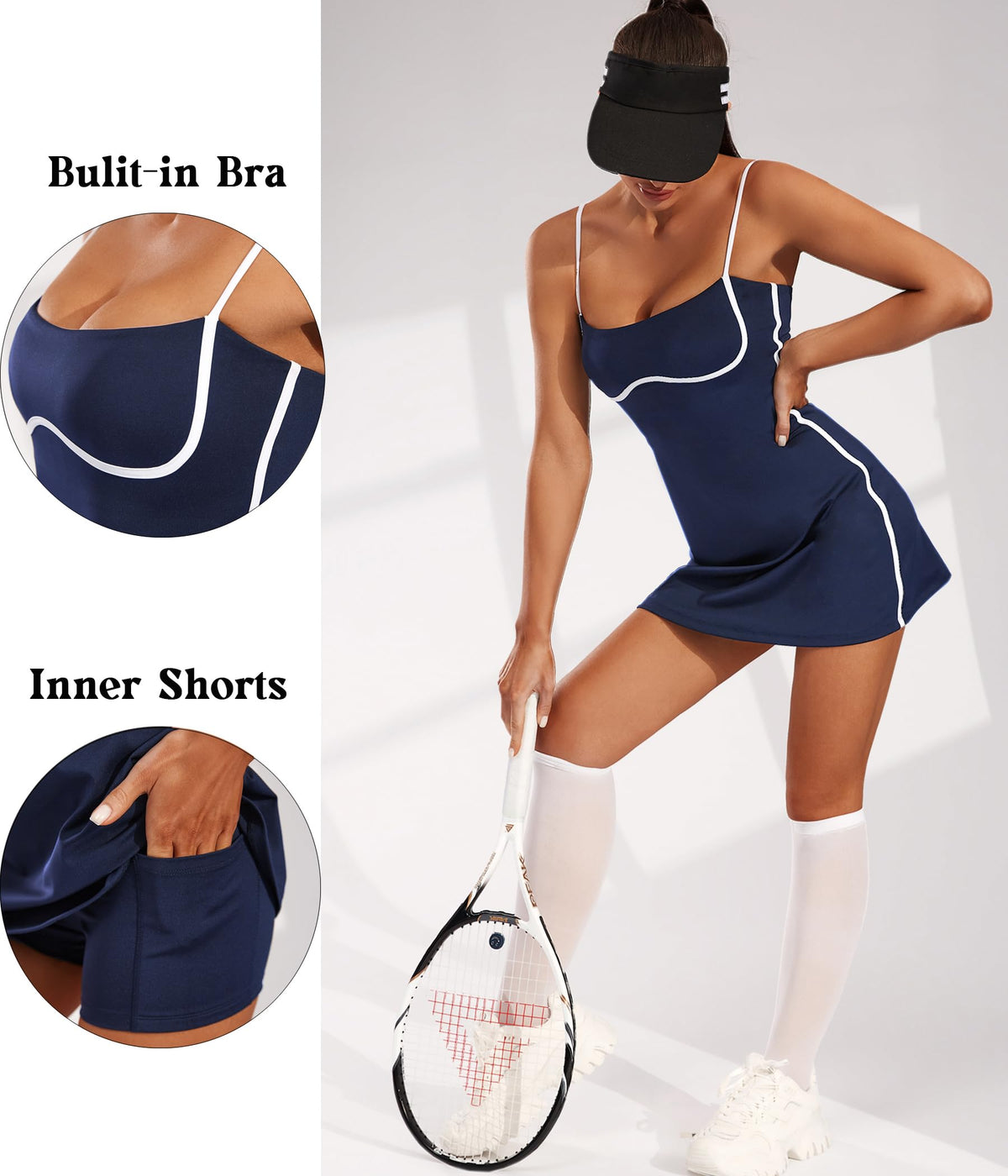 Womens Workout Tennis Dress
