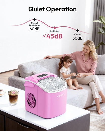 Euhomy Countertop Ice Maker Machine with Handle