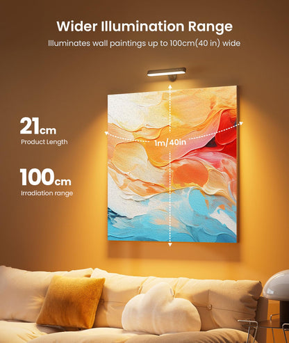 Popoiron Wall Sconce with 7500mAh Rechargeable Battery LED Wall Light