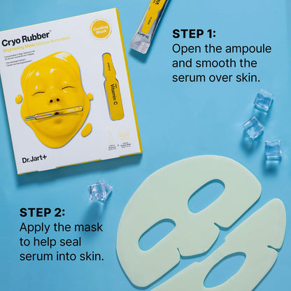 Dr.Jart+ Cryo Rubber Cooling Korean Face Mask with Serum Ampoule| Korean Skin Care | Travel Size
