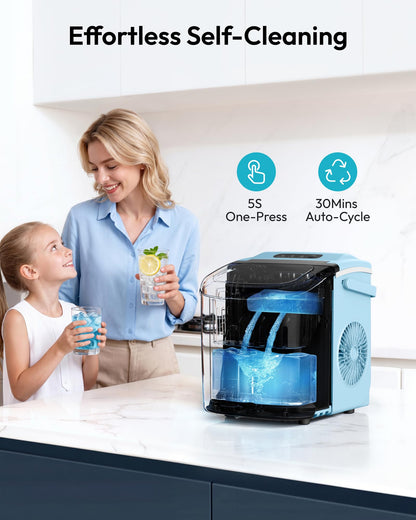 Euhomy Countertop Ice Maker Machine with Handle