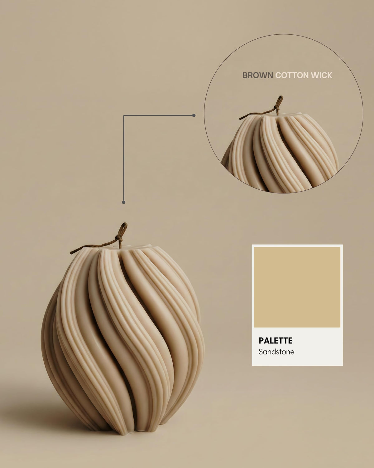 Lawa Swirl Candle