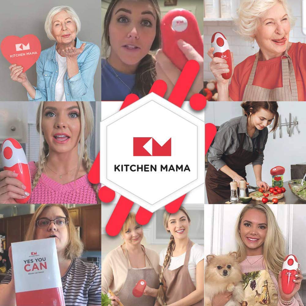 Kitchen Mama Auto Electric Can Opener: Open Your Cans with a Simple Press of Button