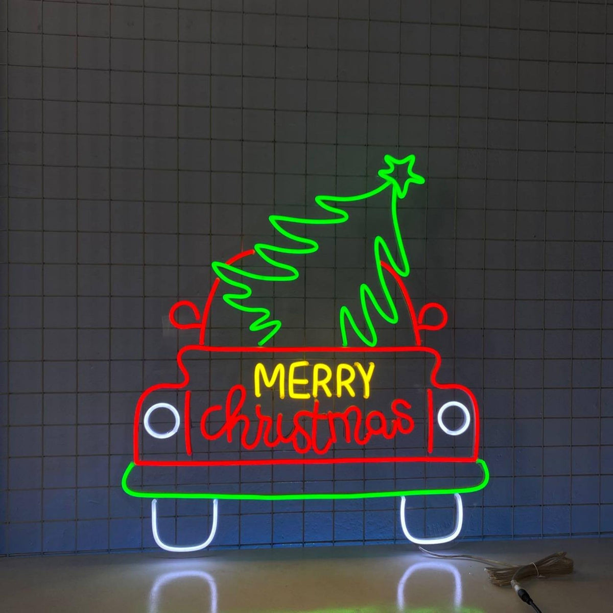Custom Merry Christmas Tree Neon Sign LED Sign LED Lights (Merry Christmas)
