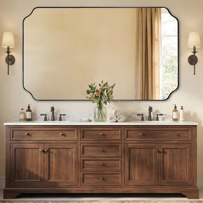 Andy Star Unique Rectangle Wall Mirror, 24"X32"