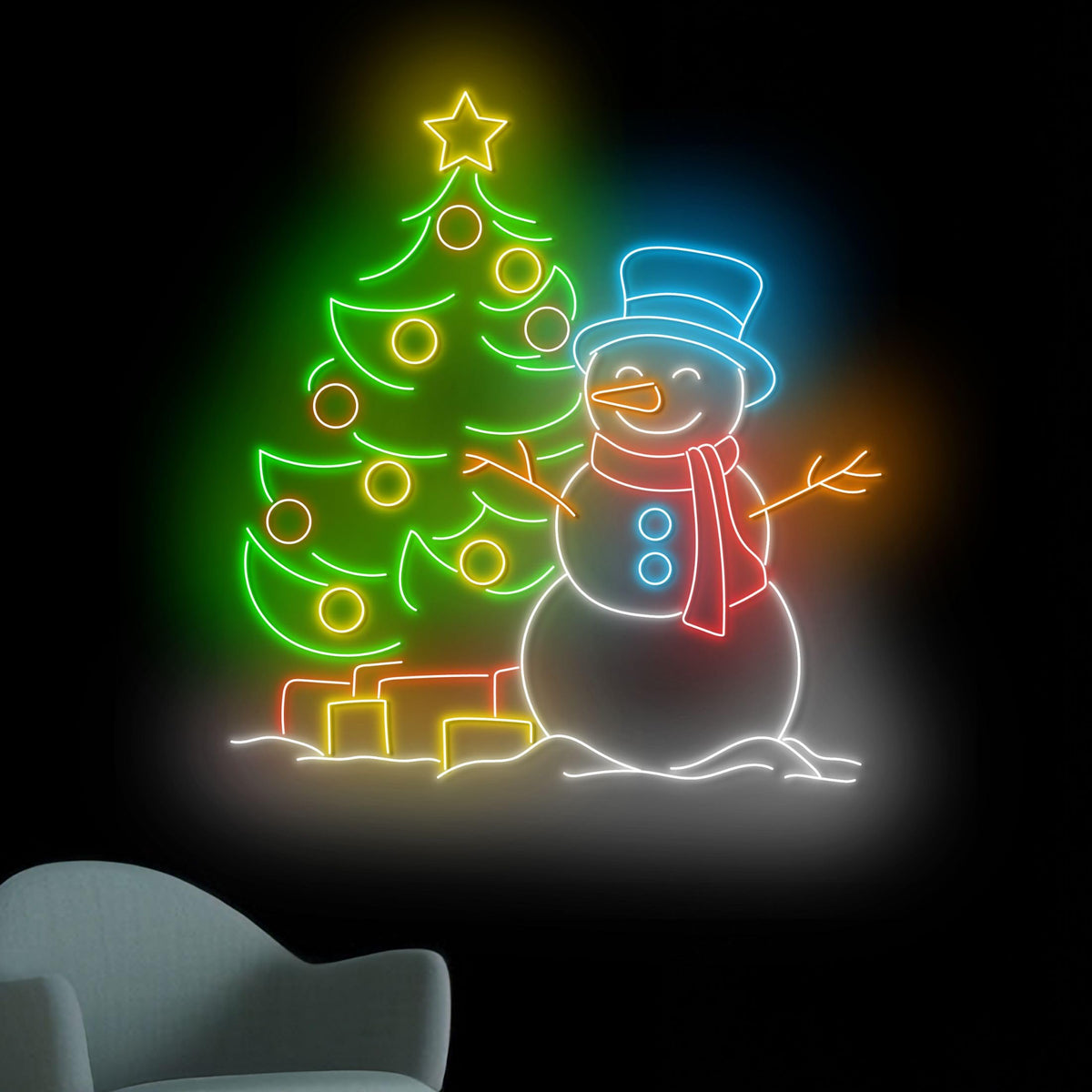 Custom Merry Christmas Tree Neon Sign LED Sign LED Lights (Merry Christmas)