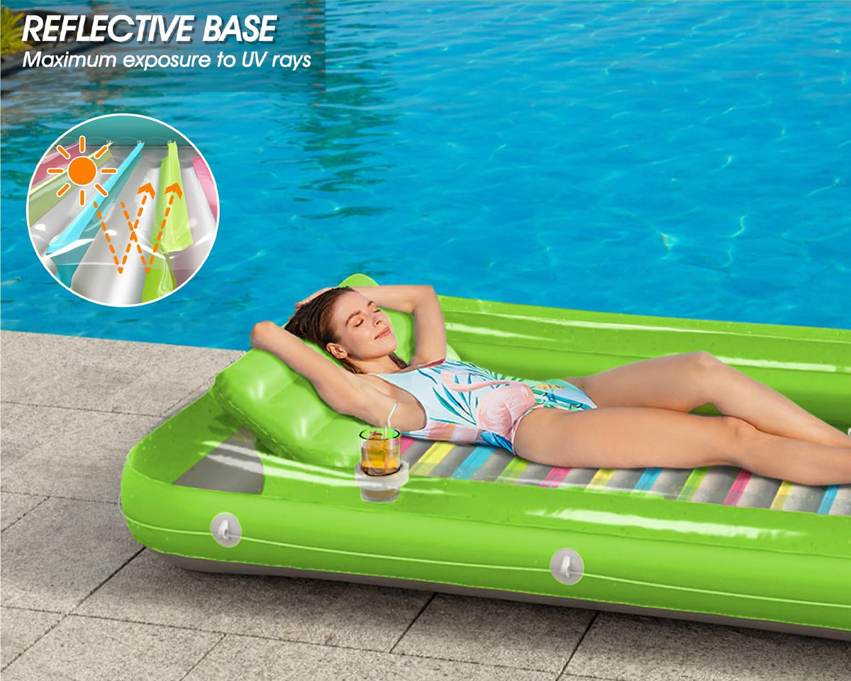 Inflatable Tanning Pool Lounger Float