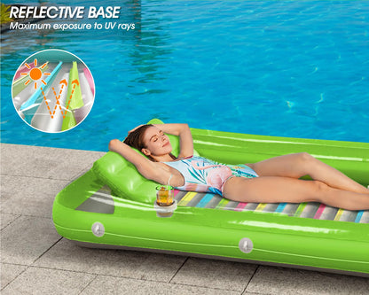 Inflatable Tanning Pool Lounger Float