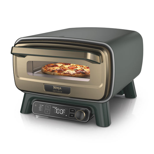 Ninja Artisan Electric Outdoor Pizza Oven with Stone | 12-Inch Pizza in 3-Minutes