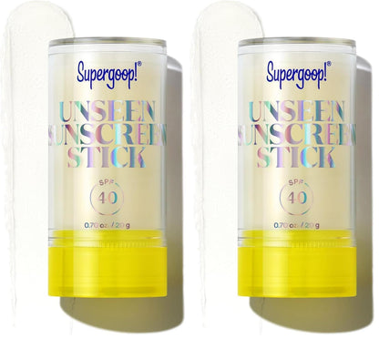 Supergoop! Unseen Sunscreen Face Stick SPF 40, Clear, Broad Spectrum 0.7 oz