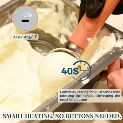 Heated Ice Cream Scoop Rechargeable