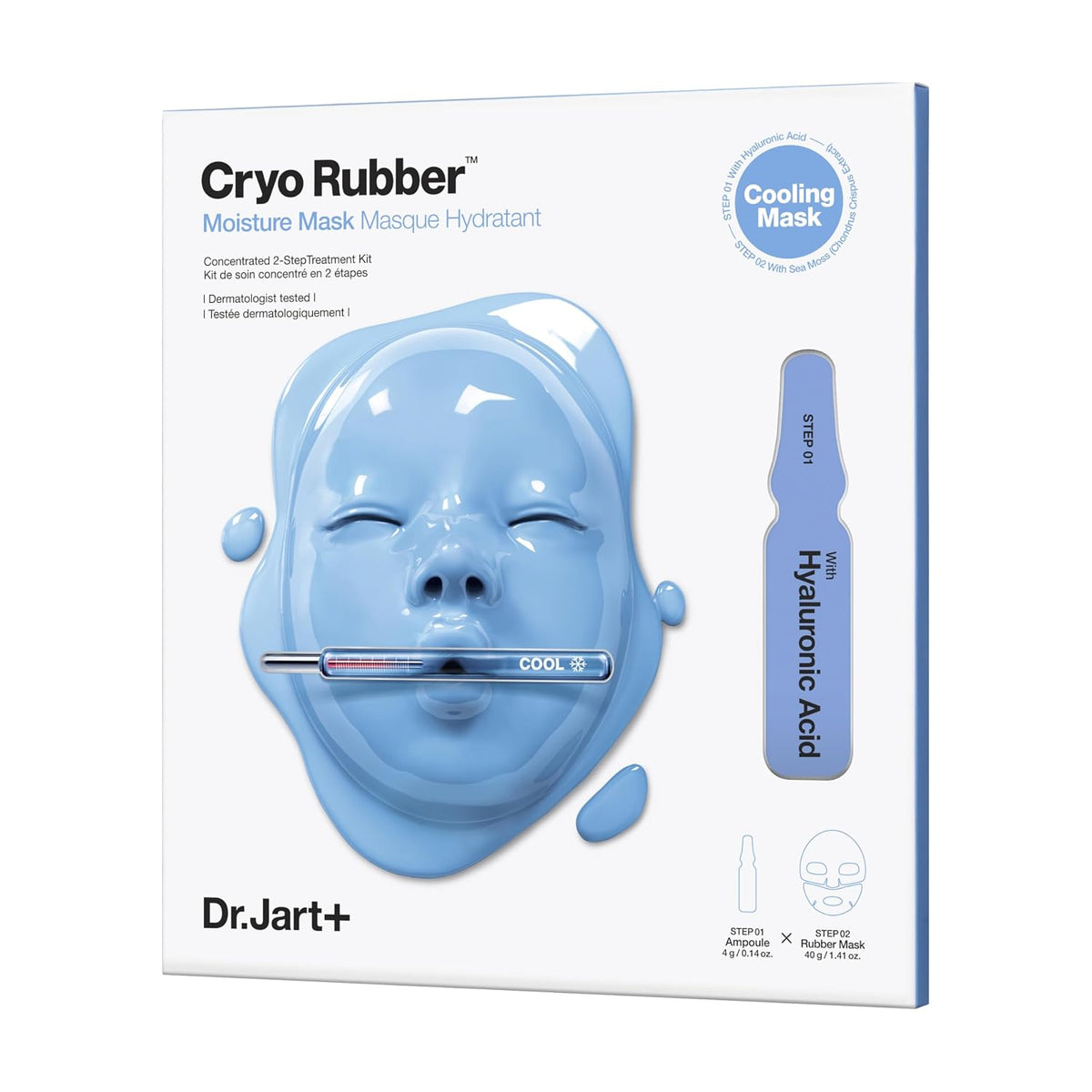Dr.Jart+ Cryo Rubber Cooling Korean Face Mask with Serum Ampoule| Korean Skin Care | Travel Size