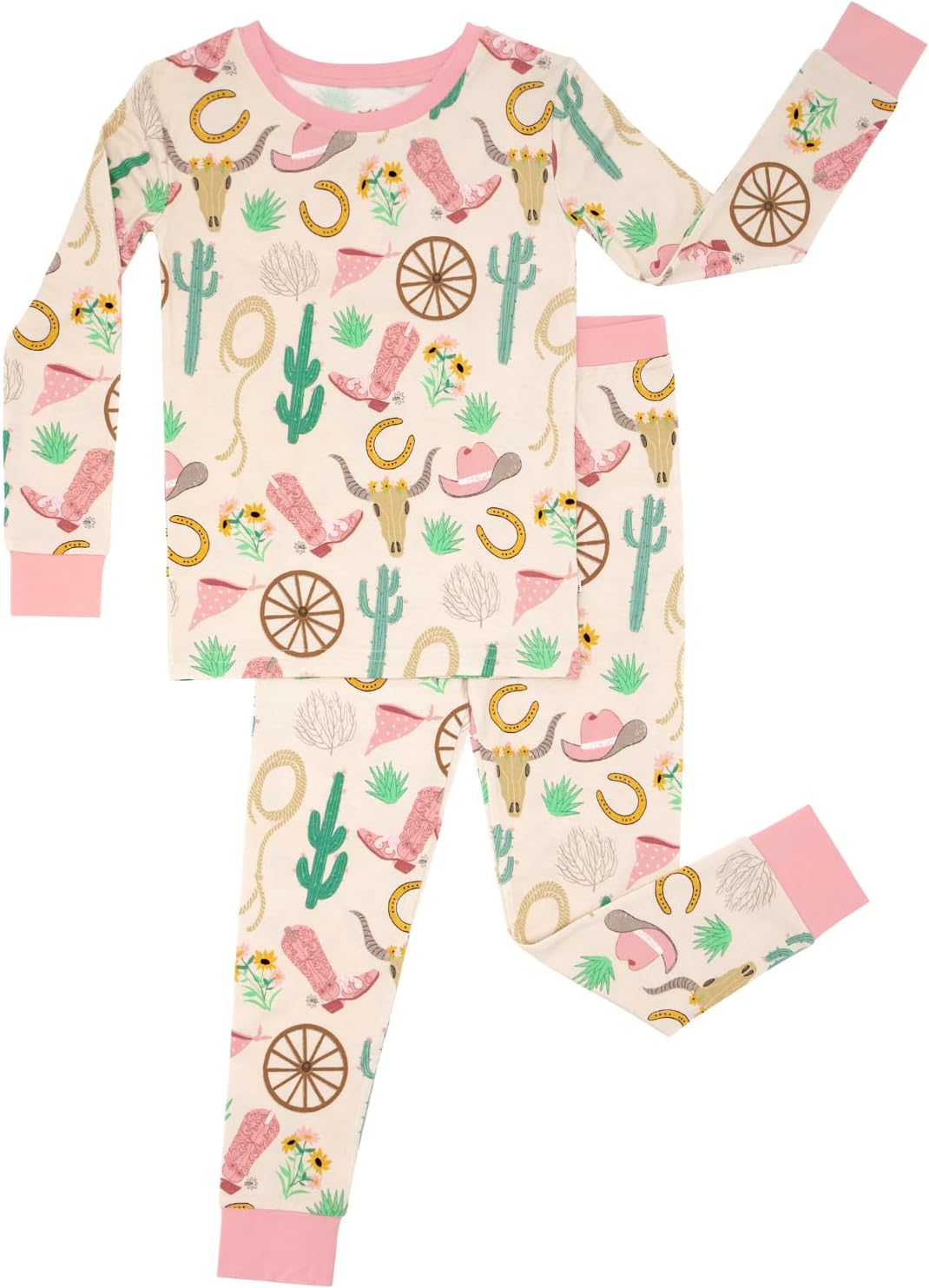 Little Sleepies Two-Piece Pajama Set, Viscose from Bamboo, Toddler Kids PJs