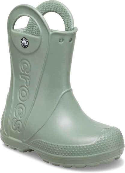 Crocs Kids' Handle It Rain Boots | Waterproof Slip On Shoes | Kids' Rain Boots