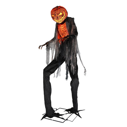 Aw 9Ft Animatronics Flying Witch Hovering Broom Animated Ac 100V-240V Halloween Outdoor Decoration Motion Activated