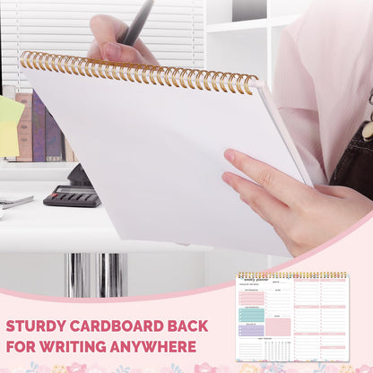 Thboxes Weekly Desk Planner, 8.5x11 In To Do List Notepad, 52 Sheets