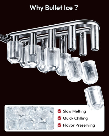 Euhomy Countertop Ice Maker Machine with Handle
