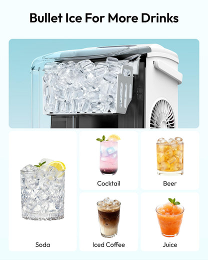 Euhomy Countertop Ice Maker Machine with Handle