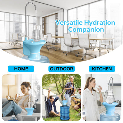 Drinking Water Dispenser Pump, Automatic Electric Drinking Water Bottle Pump for 2-5 Gallon Water Jugs