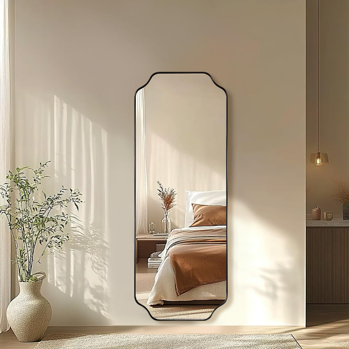 Andy Star Unique Rectangle Wall Mirror, 24"X32"