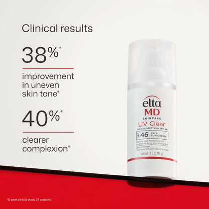 Eltamd UV Clear Face Sunscreen Spf, Oil-Free Sunscreen with Zinc Oxide, Dermatologist Recommended