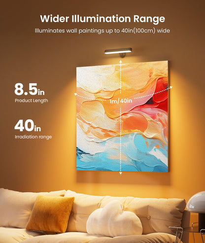 Popoiron Wall Sconce with 7500mAh Rechargeable Battery LED Wall Light