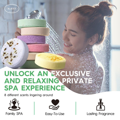 Blriet Shower Steamers Aromatherapy Relief Gifts 8 ct
