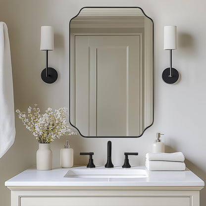 Andy Star Unique Rectangle Wall Mirror, 24"X32"