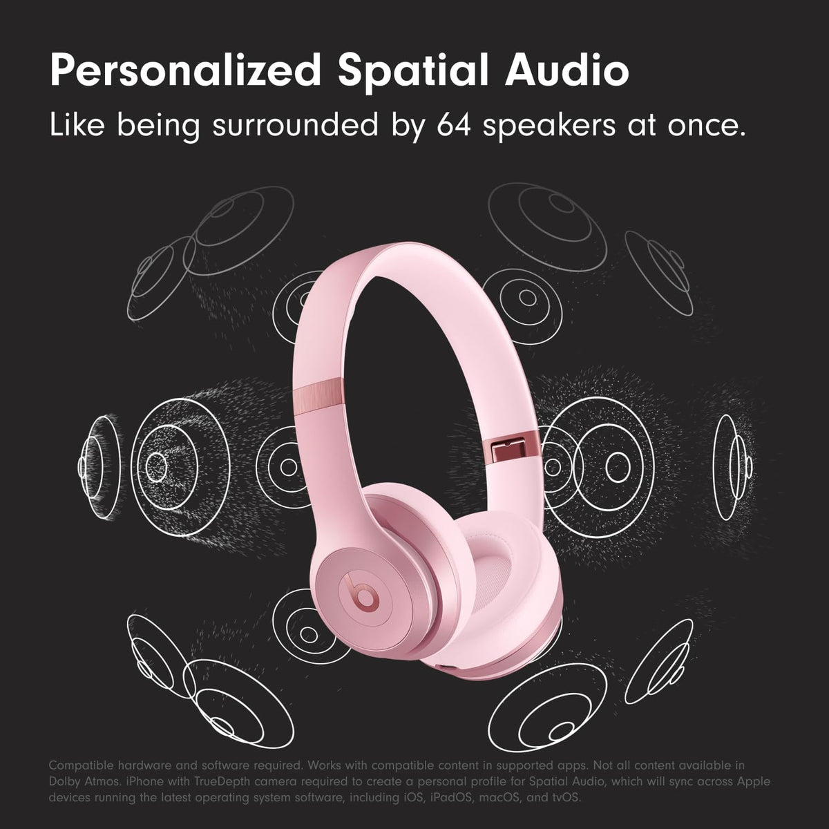 Beats Solo 4 - Wireless On-Ear Bluetooth Headphones, Up to 50-Hour Battery Life, Ultra-Lightweight Comfort